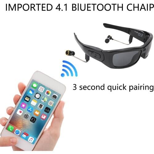 Sunglasses Camera 1080P Polarized + Sunscreen Mini Camera DV Camcorder DVR Video Camera For Outdoor Action Sport Video