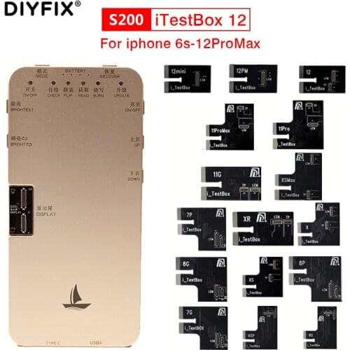 DIYFIX DL S200 LCD Screen Tester For iPhone 6S To 12 Pro Max Programmer Ambient Light Sensor Original Color True Tone 3D Touch