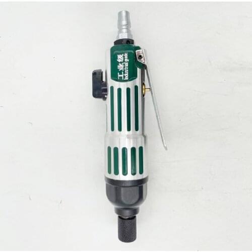 Air screwdriver with straight handle, air driver, stripe green screwdriver