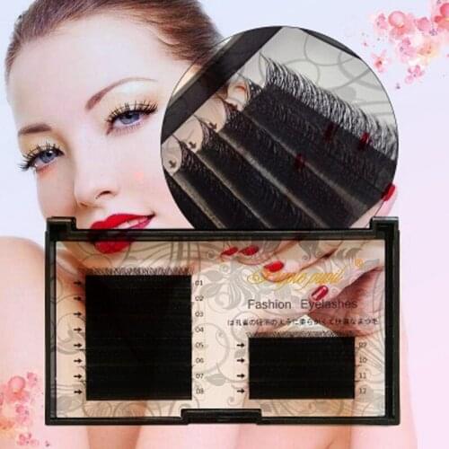 YioWio Y Shape Weaved Auto Easy Fan Eye Lashes Extension Eyelash Clusters Tray Individual False Eyelash Extension For Building