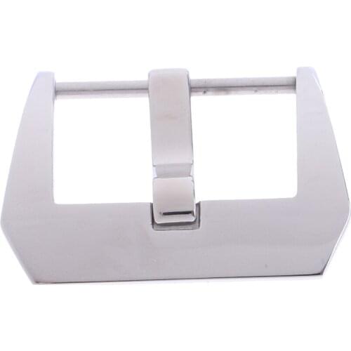 Premium Watch Band Clasp 18 20 22 24 26mm Silver Stainless Steel Pin Buckle