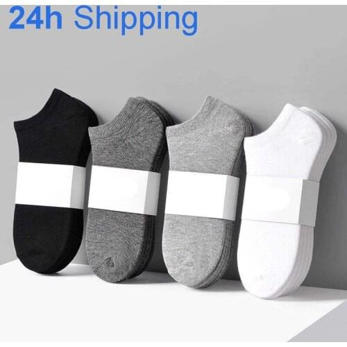 10 Pair Female Socks Breathable Sports Socks Solid Color Boat Socks Comfortable Cotton Ankle Sports Socks