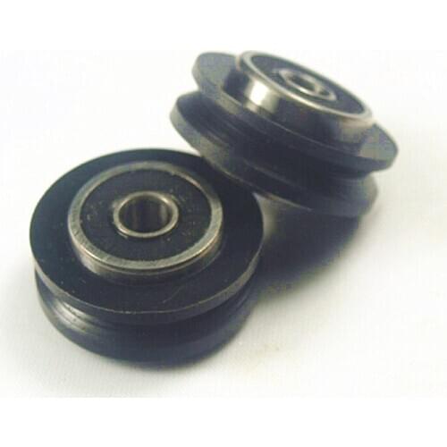 SWMAKER 10pcs Solid V Delrin Wheel 5mm bore For V Rail V Slot Aluminium Linear Extrusion