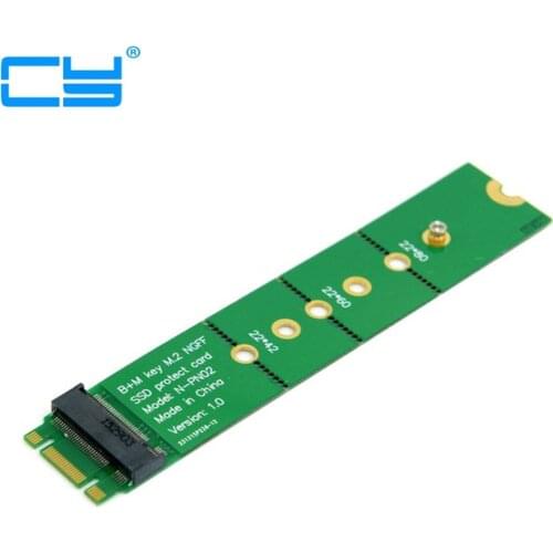 PCI-E 2 Lane M.2 B+M key NGFF 42mm 60mm 80mm SSD Male to Female Extension Adapter Add on Cards PCBA