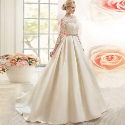 Атласные свадебные платья ADLN China At AliExpress