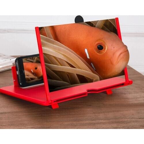 ALLOYSEED Foldable 12 inch Mobile Phone Screen Magnifier 3D Enlarged Magnifying HD Video Amplifier Stand Desktop Holder Bracket