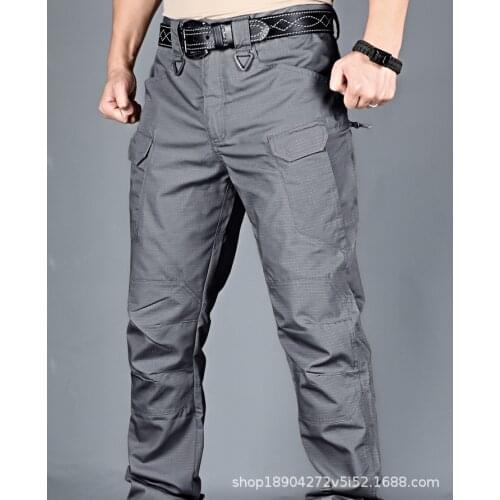 Trousers Men Slim Fat Cargo Pant Mens Tactical Pants Multiple Pocket Elasticity Military Urban Commuter 5XL tactical gear