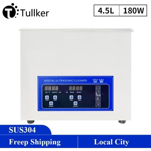 Household 4L Ultrasonic Cleaner heated Oil Rust Removal Engine Parts Hargware Glassware Ultra Sonic Cleaning Bath Stainless Tank