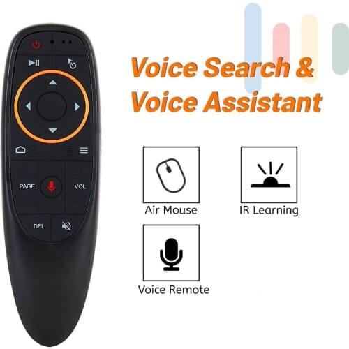 Google Voice assistant Air Mouse Remote 2.4Ghz Mini Wireless Android TV Control & Learning Microphone for Computer PC Android TV