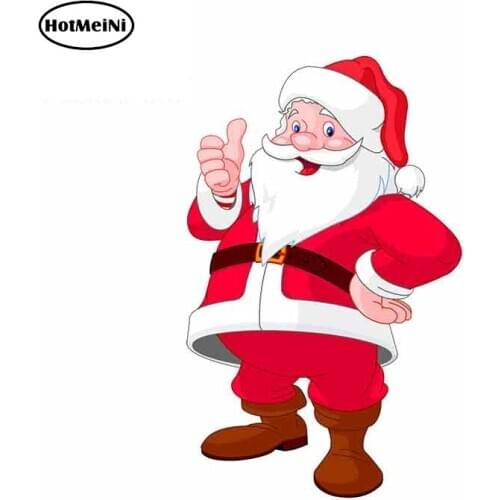 HotMeiNi 13cm x 8.3cm Funny Christmas Santa Graphics Auto Car Stickers Vinyl Cute Fine Decals Creative Waterproof Car Wrap