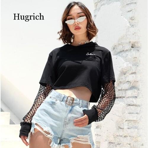 Hugrich Women's Hooded T-shirts