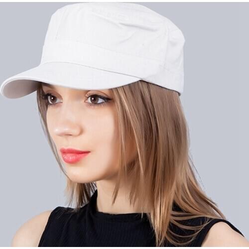 Solid Color Flat Top Unisex Beret Spring Summer Fashion New Wide Brim Casual Quick-Drying Peaked Cap Adult Cap