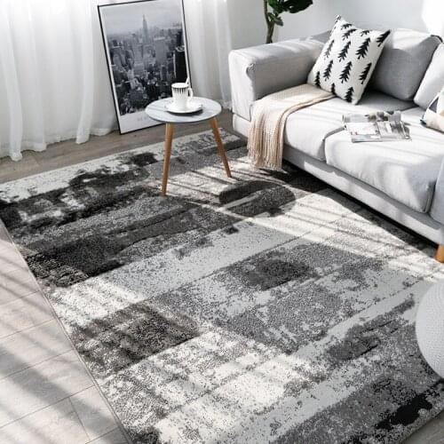 Modern Dark Grey Polypropylene Carpets For Living Room Bedroom Rugs Home Thick Carpet Room Large Area Room Rug Floor Study Kid