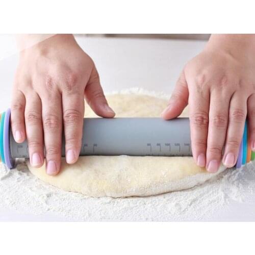 Creative silicone rolling pin adjustable thickness rolling pin