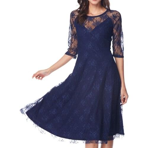 Lace Dress Transparent Lace Women Dress for Party Dress
