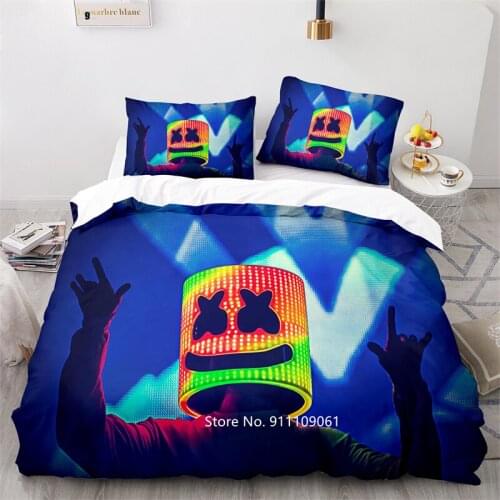 Fashion Electronic Design Bedding Set for Boys and Girls 2-3 Soft and Comfortable Down Quilt Cover Big Bed Cover Pillowcase