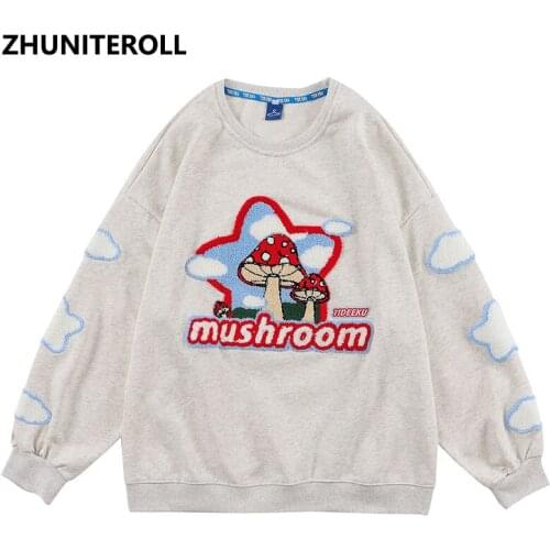 Hip Hop Men Sweatshirt Towel Embroidery Pullover Sweatshirt Harajuku Autumn Cotton Fashion Casual Hoodie Streetwear Clothing