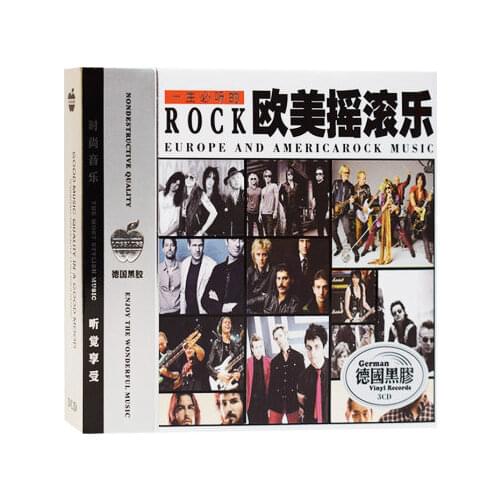 Rock and Roll Pop Music CD Disc Set Europe America English Classic Music Songs Album Collection 12cm Vinyl Records 3 CD Disc Set