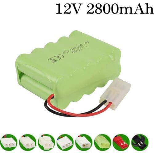 12v 2800mah NiMH Battery For Rc toy Car Tanks Trains Robot Boat Gun Ni-MH AA 1000mah 12v Rechargeable Battery 1Pcs