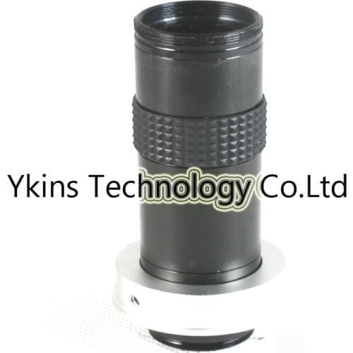 Max 120X 750mm Long distance C-Mount Glass Lens with 50mm Ring Adapter Holder for Industry Lab Microscope Camera CCTV