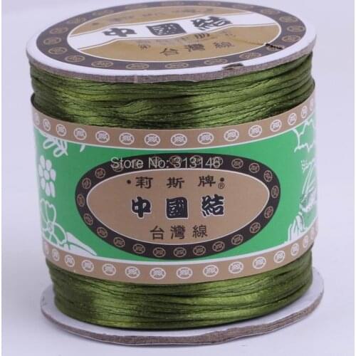 Wholesale Lots 80M/Spool 1.5MM Olive Braided Macrame Nylon Chinese Knot Cord Handmade Beading Satin Shamballa String Thread Rope