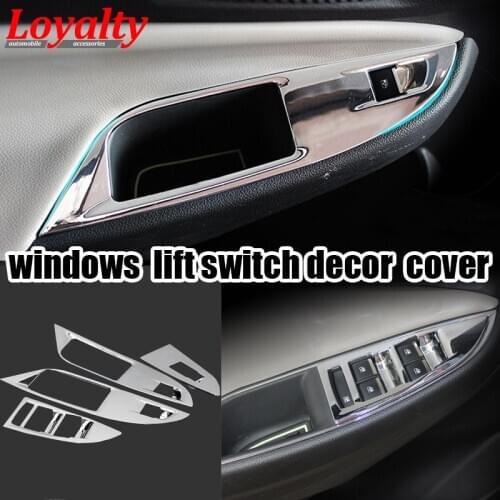 Loyalty for Chevrolet Cruze 2015 2016 Door Window Lift Switch Button Board Control Cover Trim Frame Car Accessories Styling