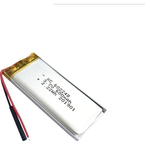 Rechargeable 600mAh Lipo Battery 602248 li-ion Lipo cells Lithium Li-Po Polymer Battery For GPS MP3 MP4 PSP Bluetooth Speaker
