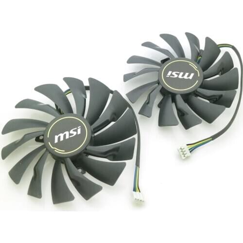 PLD10010S12HH PLD09210S12HH 12V 0.40A 4Pin For MSI GTX1060 GTX1070 AERO ITX Video Graphics Card Cooler Cooling Fan