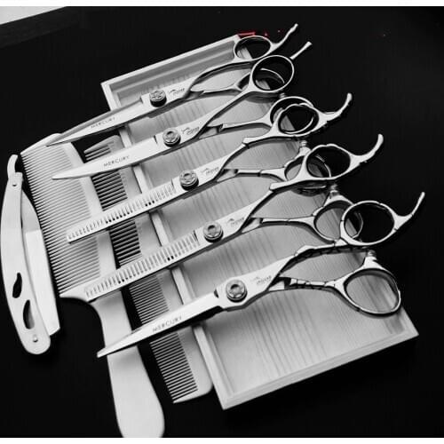 Sharp Blade Professional Hair Scissors Cut Hair Cutting Salon Scissor Makas Barber Shears Hairdressing Scissors Black with Razor