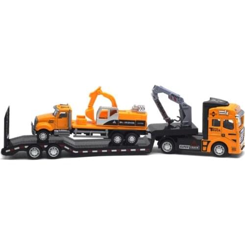 Detachable Head Plastic Construction Trailer Dump Truck Model Toy for Children Entertainment