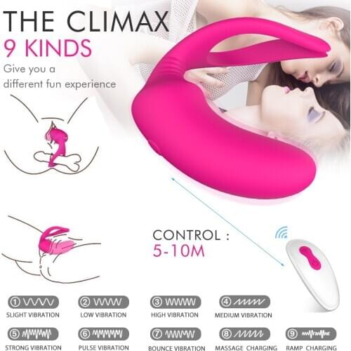 9 Speed Silicone Waterproof Rechargeable Clitoris Vagina Penis Stimulator Massager Adult Sex Toys For Men, Women And Couples