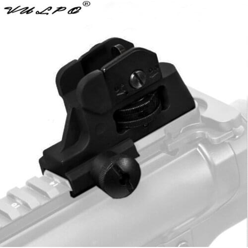 Tactical Detachable Iron Rear Sight with Full Windage/Elevation Adjustment free shipping