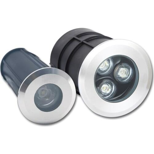Waterproof Led Light Garden Underground 1W 3W 6W IP67 Outdoor Buried Garden Path Spot Recessed Inground Lighting 220V DC12V 24V
