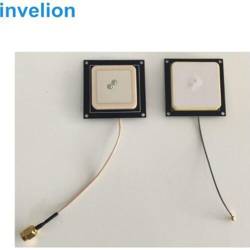 Embedded 2dbi mini rfid uhf ceramics antenna for handheld desktop uhf reader 40*40mm 865mhz 915mhz ipex/sma interface