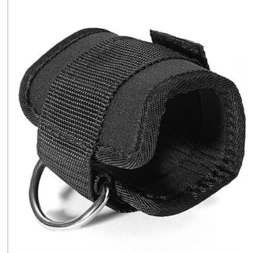 1 Pair Fitness Resistance Band D-ring Ankle Support Workouts with Durable Cuffs for Ab Leg & Glute Exercises Home Gym Equipment