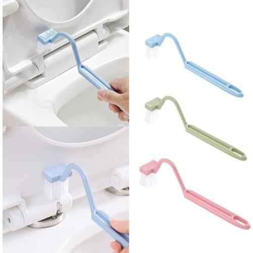 1Pc PP Brush V Shape Curved Toilet Brush Long Handle Toilet Cleaning Brush Household Deeply Cleaning Tools Bathroom Products
