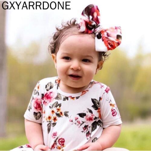 10pcs Baby Headband Nylon Baby Girl Headbands Diadema Bebe Recien Nacido Large Nylon Baby Bows Baby Hair Band Turban Accessories