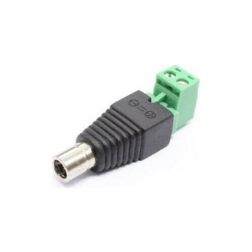 5PCS High Quality Enviromental protection power lock dc power connector, 5.5*2.1mm 12v dc female connector for led