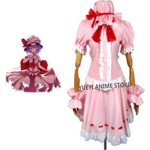 Anime Touhou Project Remilia Scarlet dress Cosplay Costume customized any size