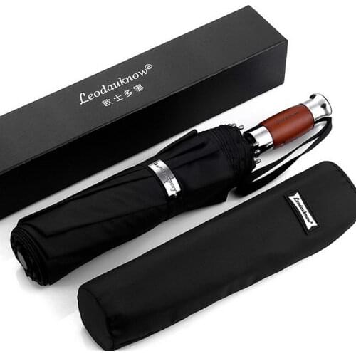 Large Full Automatic Umbrella Rain Women Men Business Folding UV Umbrella Windproof German 10K Windbreak Golf Umbrellas SY126