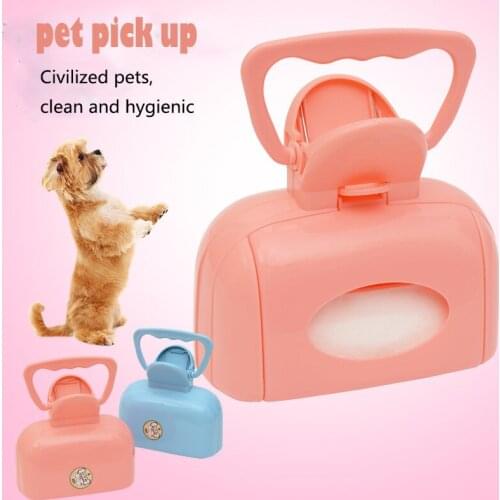 Outdoor Pet picker up high quality paper towel pet toilet Clean Pick Up Dog poop bag Puppy Cat Picker Cleaning Tool