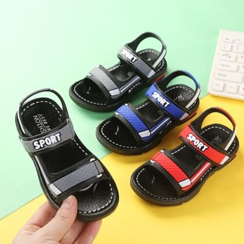 Baby Childrens Shoes Boys Summer Sandals Toddlers Leisure Open-toed Beach Swimming Pool Flat Bottom Fashion Childrens Shoes