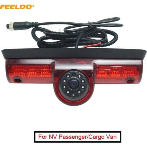 FEELDO 1Set Car LED Brake Light IR Rear View CCD Camera Parking Camera For Nissan NV Passenger Cargo Van NV1500/NV2500/NV3500