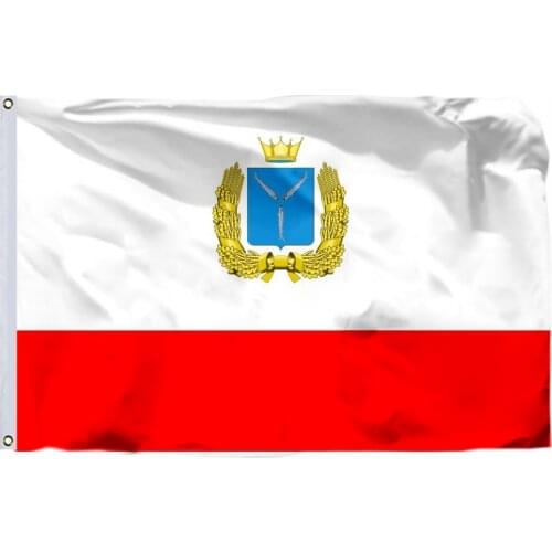 Russia Saratov Oblast Flag 90x150cm 3x5ft 120g 100D Polyester Double Stitched High Quality 60X90 21X14CM Banner