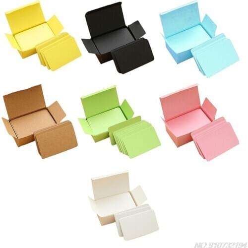 100 Memory Cards Blank DIY Graffiti Green Word Cards Net Small Memo Pad Blocks Memorandum Note Blank Word Cards D08 20