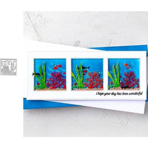 Coral Reef Fish Die Metal Cutting Dies for DIY Scrapbooking Crafts Stencils Maker Photo Album Template Handmade Decoration