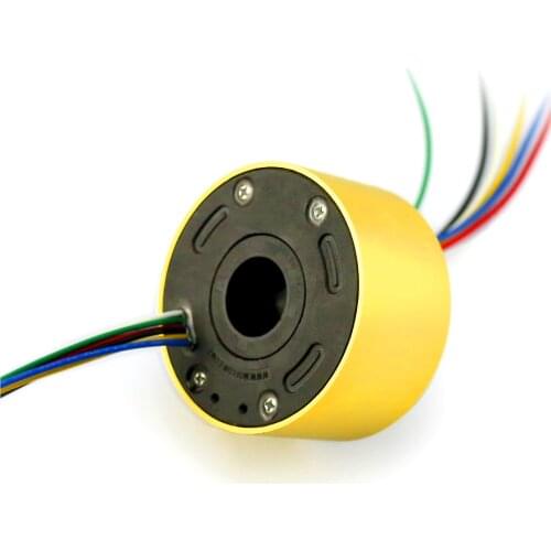 MOFLON slipring through bore slip ring hole size 12.7mm OD33mm 4 X 5A electric slip ring MT1233