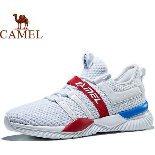 CAMEL Men Shoes Spring Summer Mens Fabric Breathable Mesh Shoes Casual Fashion Outdoor Sports Running Shoes Basketball Shoes