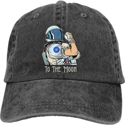 We Can Do It Astronaut To The Moon ADA Space Man The Baseball Cap Peaked capt Outdoor Custom Cardano Coin Cryptocurrency Hats