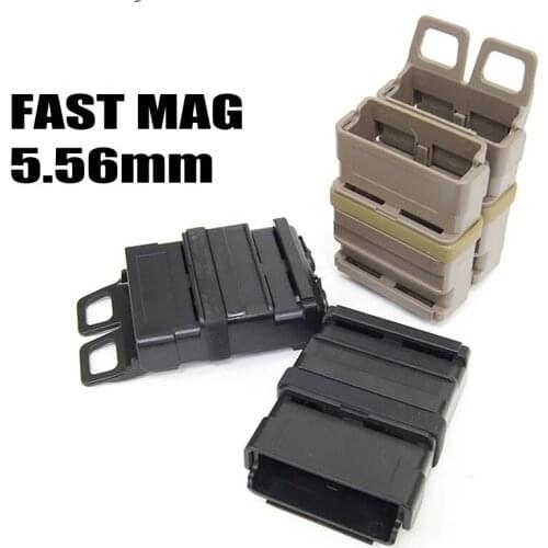 Tactical Fast Magazine Pouch 5.56MM M4 Magazine Holder SET of Double Mag Belt Clip Military Hunting Accessories